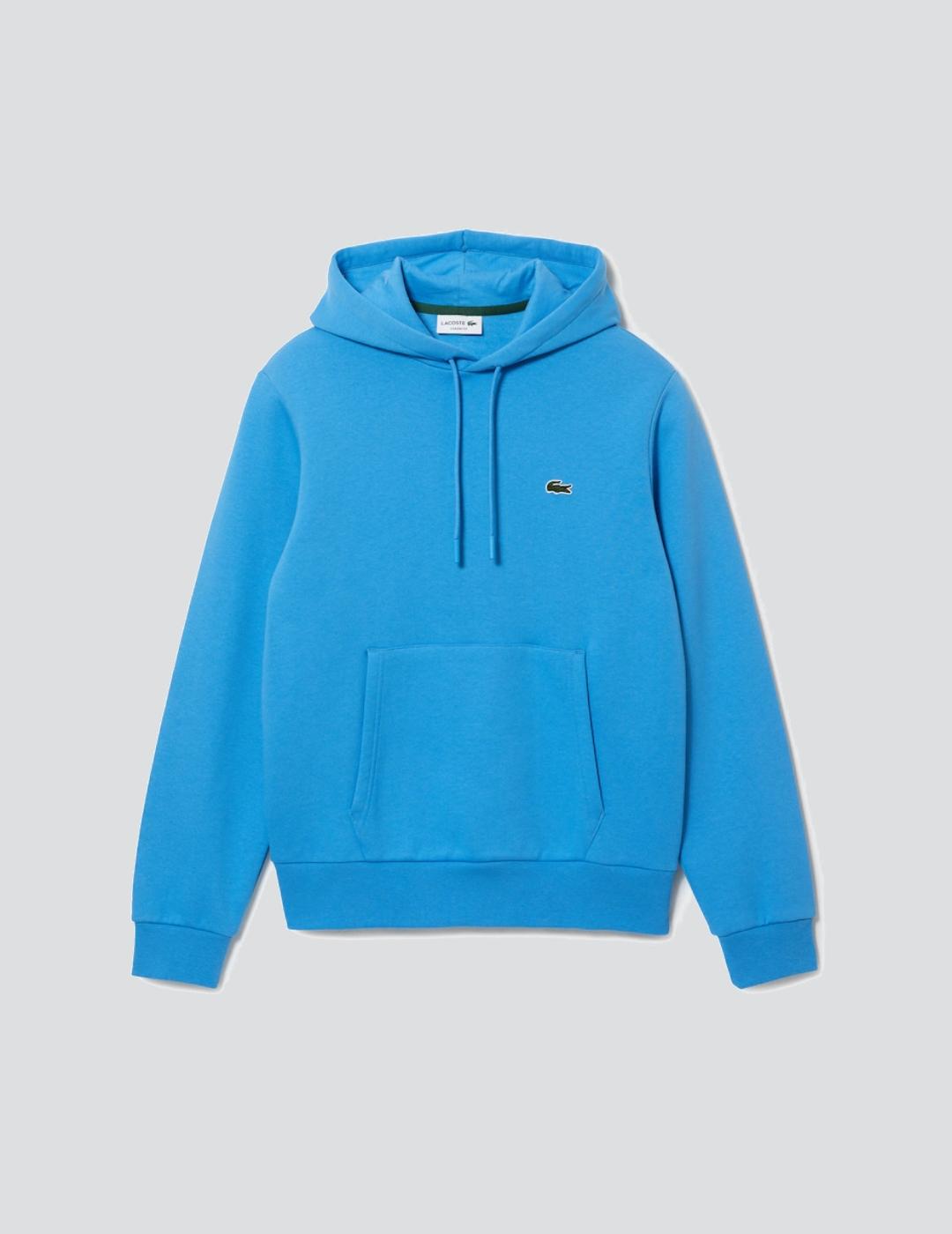 Sudadera Lacoste basica azul para hombre