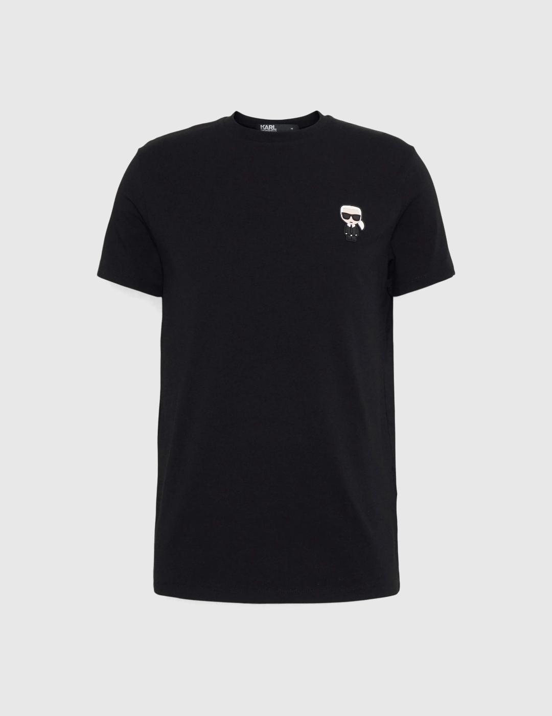 Camiseta Karl Lagerfeld negra con logo para hombre