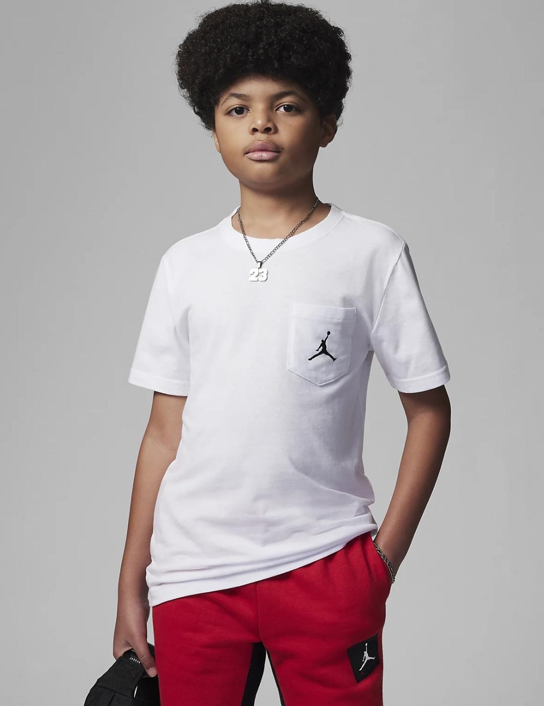 Camiseta Jordan Jumpman para Niño Blanca