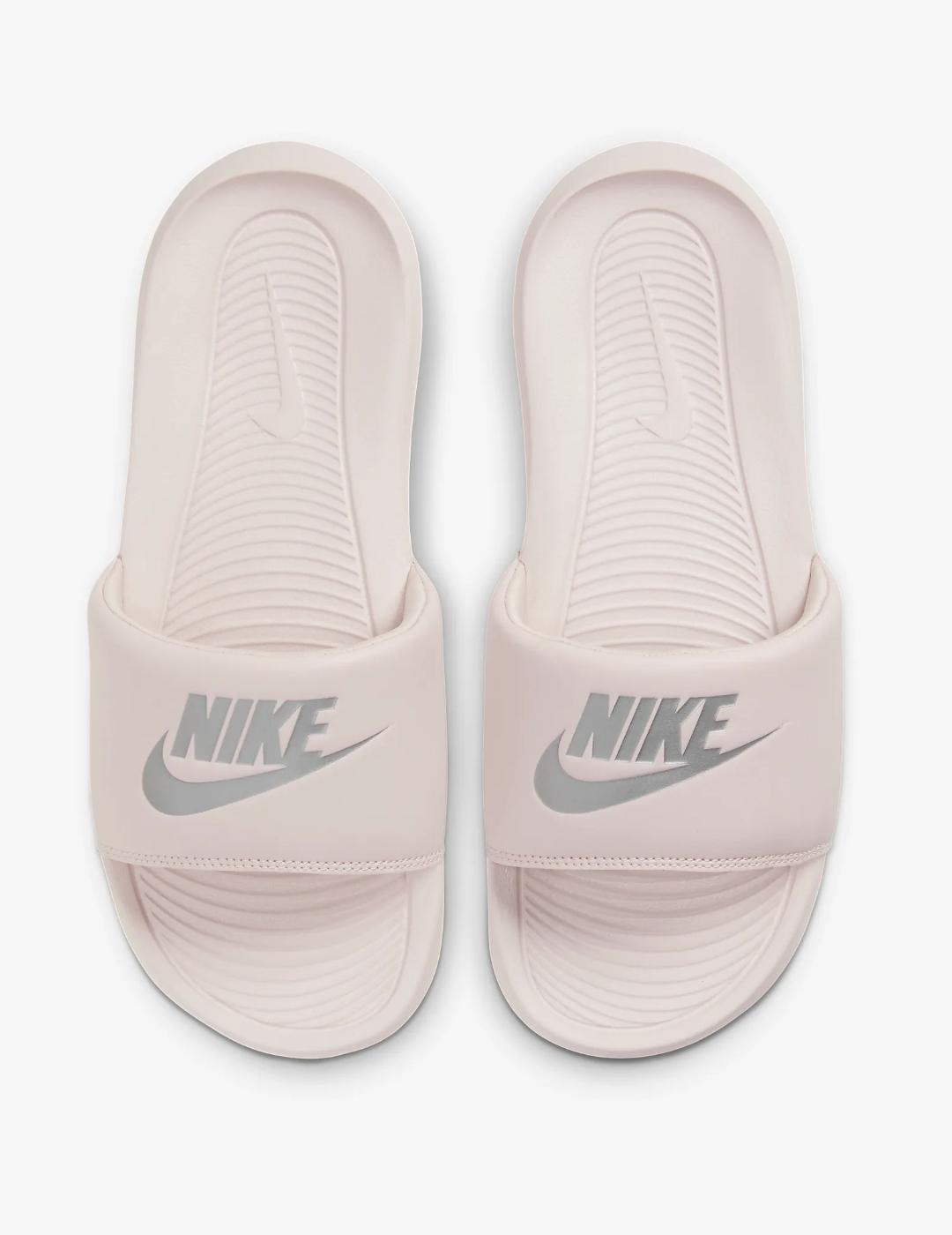 Chanclas Nike Victori One Slide para mujer color rosa