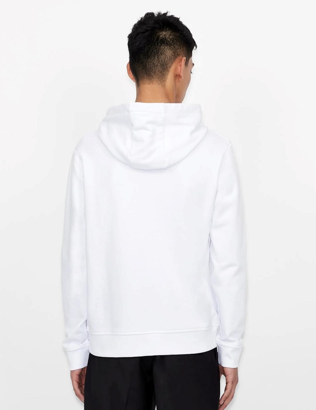 Sudadera Armani Exchange AX blanca para hombre