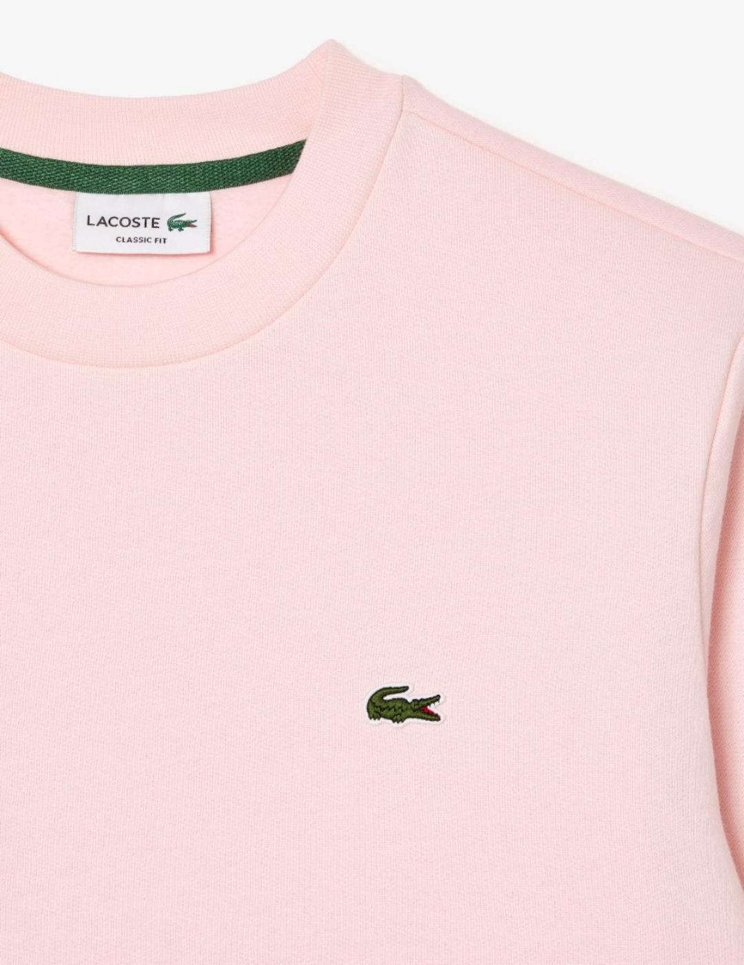 Sudadera discount rosa lacoste