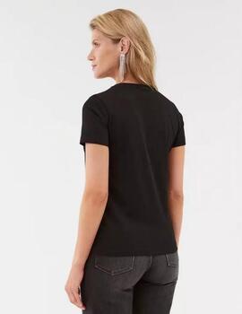 Camiseta Guess Rainbow negra para mujer