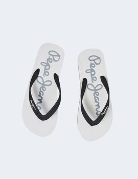 Chanclas Pepe Jeans Hombre Blanco Roto Bay Beach