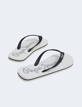 Chanclas Pepe Jeans Hombre Blanco Roto Bay Beach