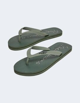 Chanclas Pepe Jeans Hombre Verde Khaki Bay Beach