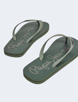 Chanclas Pepe Jeans Hombre Verde Khaki Bay Beach