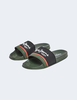 Chanclas Pepe Jeans Hombre Slider Portobello Khaki