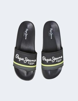 Chanclas Pepe Jeans Hombre Portobello Negro