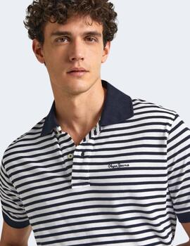 Polo Pepe Jeans Hombre Blanco Hunting