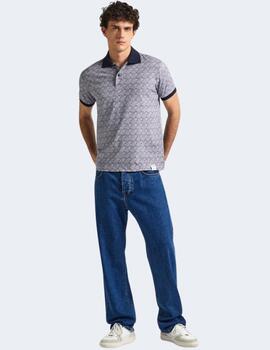 Polo Pepe Jeans Hombre Azul Marino Hayley