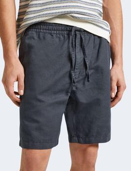 Bermudas Pepe Jeans Hombre Gris Relaxed Linen