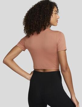 Camiseta Nike crop top teja para mujer