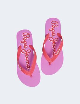 Chanclas Pepe Jeans Mujer rojas Bay Beach Brand W