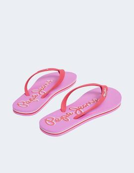 Chanclas Pepe Jeans Mujer rojas Bay Beach Brand W