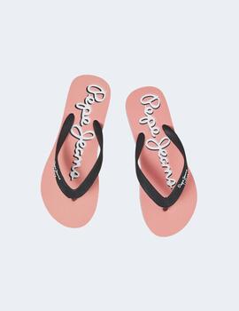 Chanclas Pepe Jeans Mujer negras Bay Beach Brand W