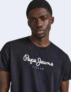 Camiseta Pepe Jeans Hombre Eggo N negro