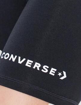 Legging corto Converse negro para mujer