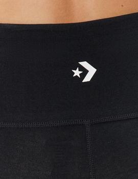 Legging corto Converse negro para mujer