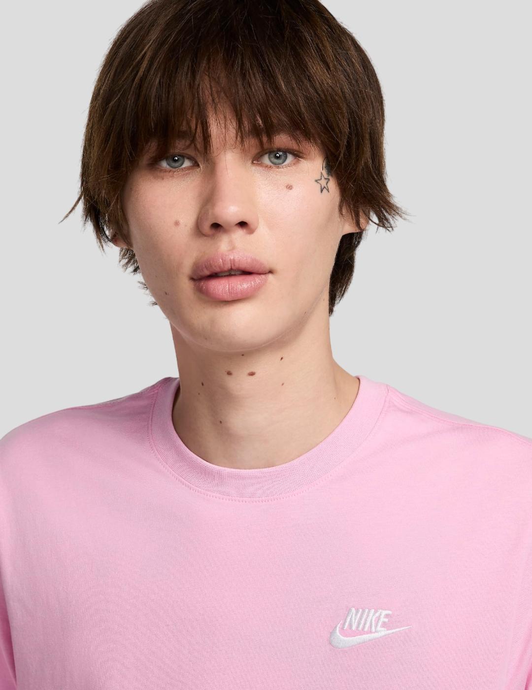 Camiseta Nike básica rosa unisex