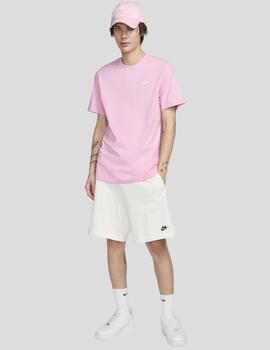 Camiseta Nike básica rosa unisex