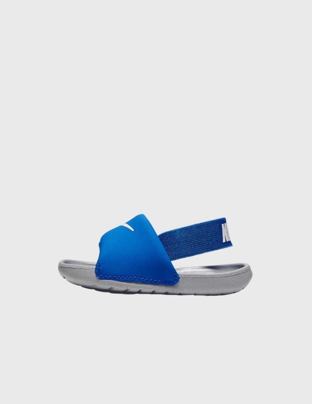 Chanclas Nike Kawa Slide azul de bebe