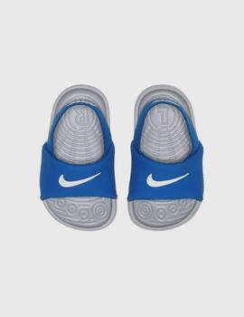 Chanclas Nike Kawa Slide azul de bebe