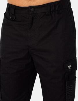 Pantalon corto Antony Morato negro cargo hombre