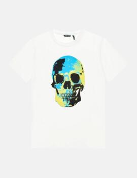 Camiseta Antony Morato blanca calavera hombre