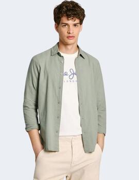 Camisa Pepe Jeans Hombre Verde Marcel