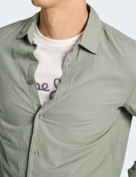 Camisa Pepe Jeans Hombre Verde Marcel