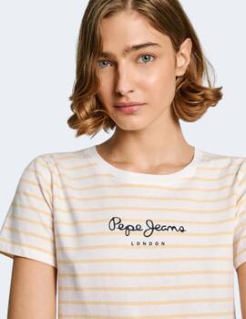 Camiseta Pepe Jeans Mujer Amarillo Elba