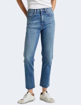 Jeans Pepe Jeans Mujer Slim UHW 7/8 azul