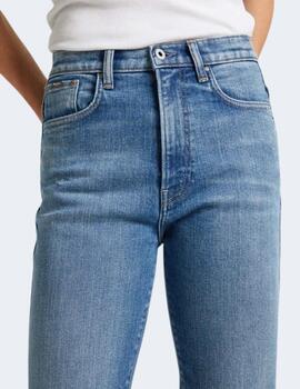 Jeans Pepe Jeans Mujer Slim UHW 7/8 azul