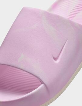 Chanclas Nike Calm Slide pink foam mujer