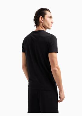 Camiseta Armani Exchange hombre negra basica