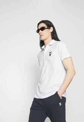 Polo Karl Lagerfeld Nos blanco para hombre