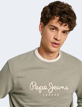 Sudadera Pepe Jeans Hombre Verde Saul Crew