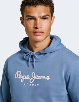 Sudadera Pepe Jeans Hombre Azul Saul Hoodie