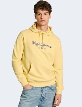 Sudadera Pepe Jeans Hombre amarilla Saul Hoodie