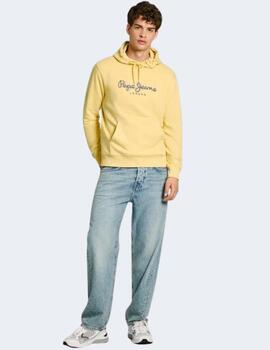 Sudadera Pepe Jeans Hombre amarilla Saul Hoodie