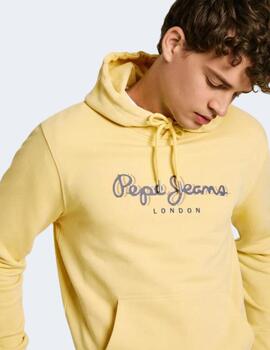 Sudadera Pepe Jeans Hombre amarilla Saul Hoodie