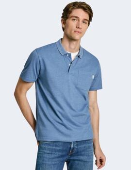 Polo Pepe Jeans Hombre Azul Mans