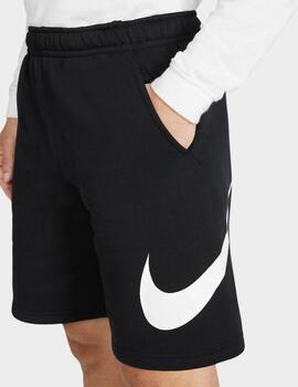 Pantalón corto nike sportswear negro hombre