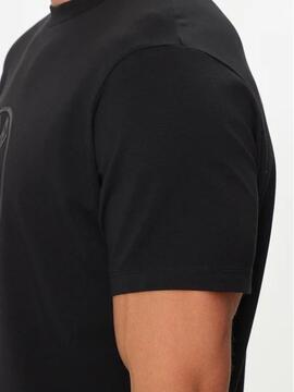 Camiseta Karl Lagerfeld negra relieve hombre