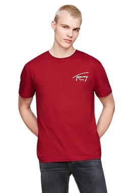 Camiseta Tommy Jeans granat maxlogo espalda hombre