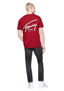 Camiseta Tommy Jeans granat maxlogo espalda hombre