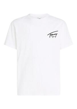 Camiseta Tommy Jeans blanca maxlogo espalda hombre