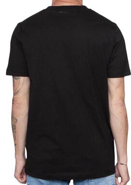 Camiseta Karl Lagerfeld negra logo shine hombre