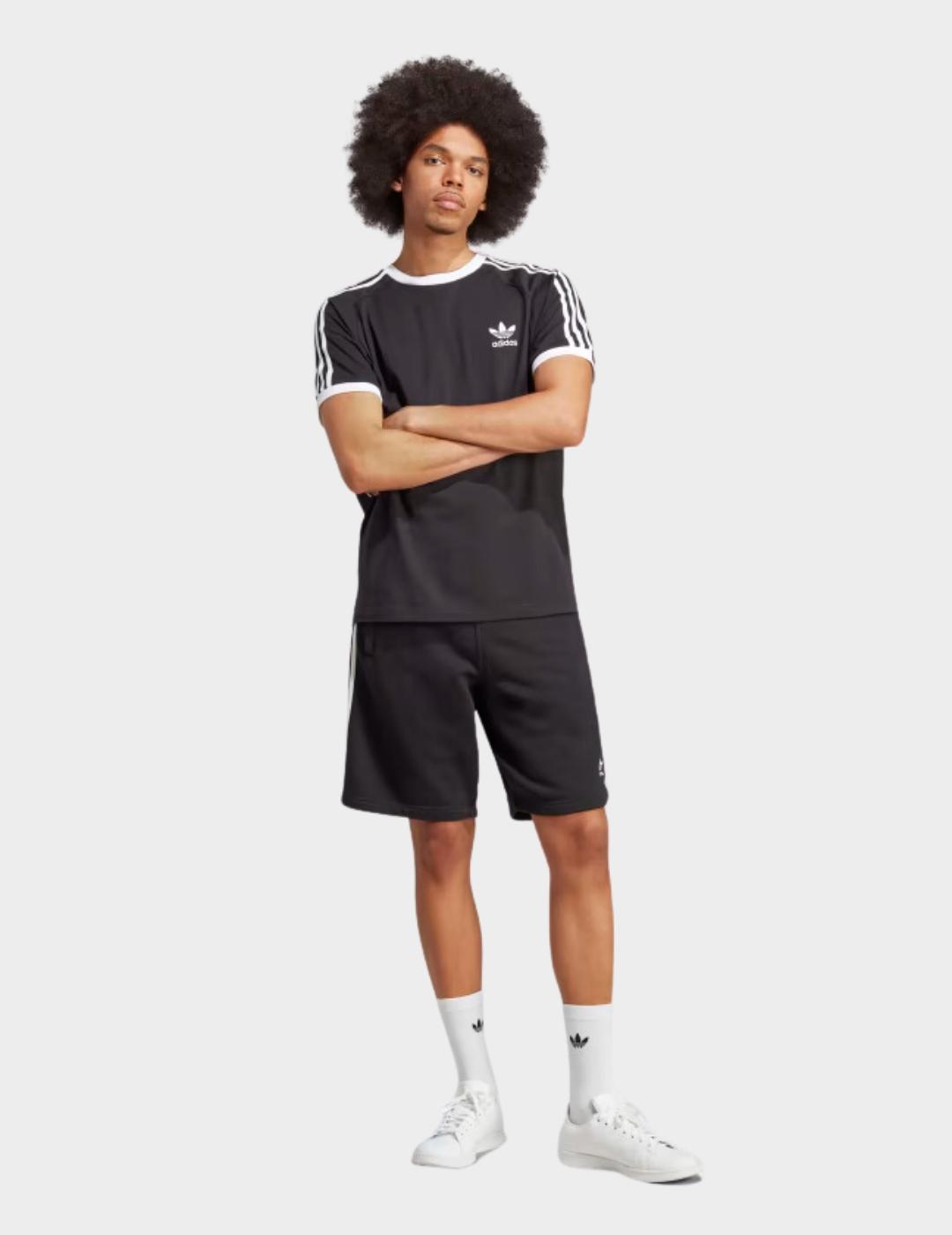 Camiseta Adidas 3 Stripes negra unisex